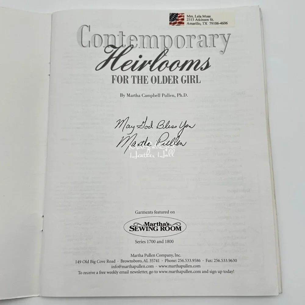 Contemporary Heirlooms For Older Girl by M. Pullen Martha's Sewing Room Modesty